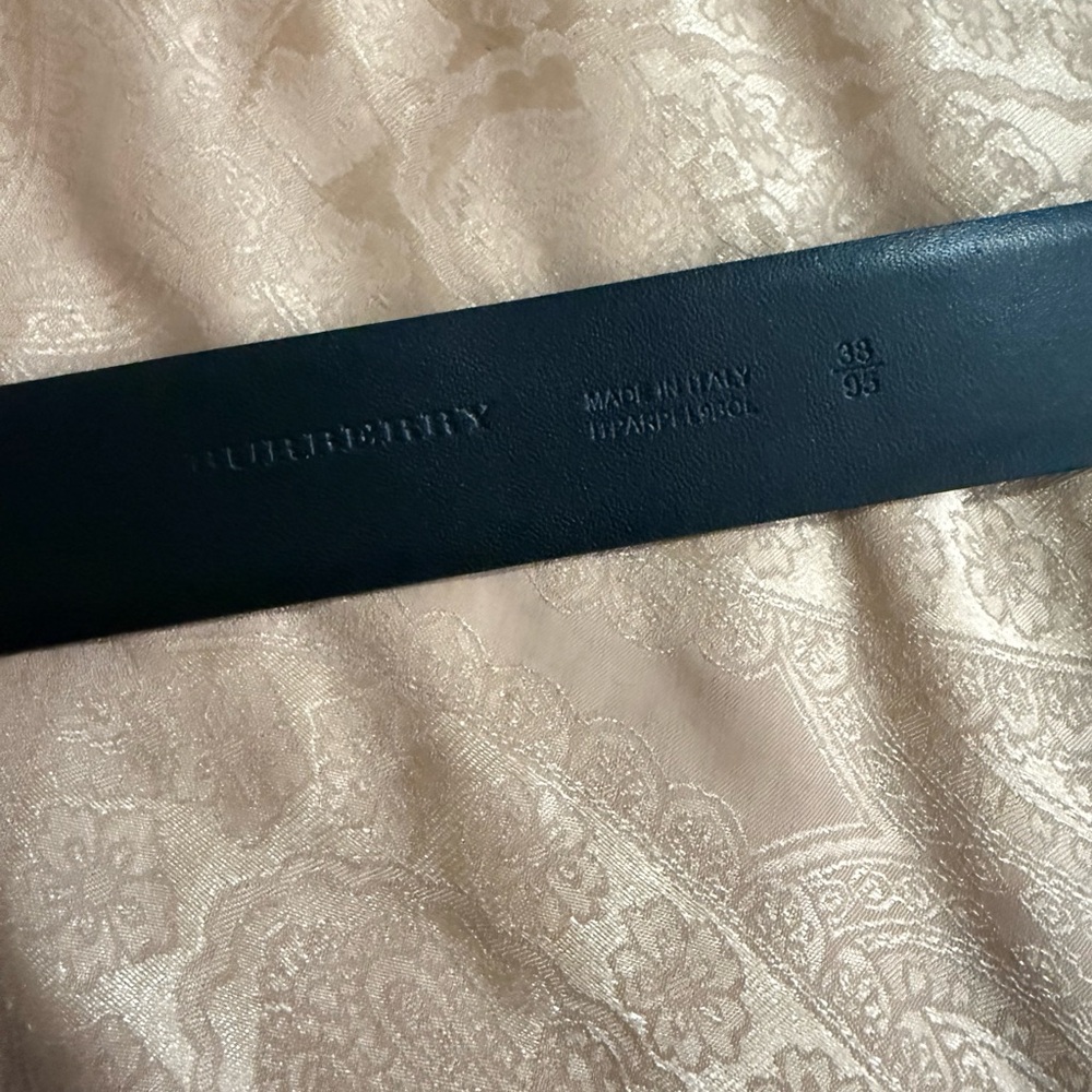 Burberry Blue and Silver Leather Belt - Picture 8 of 8